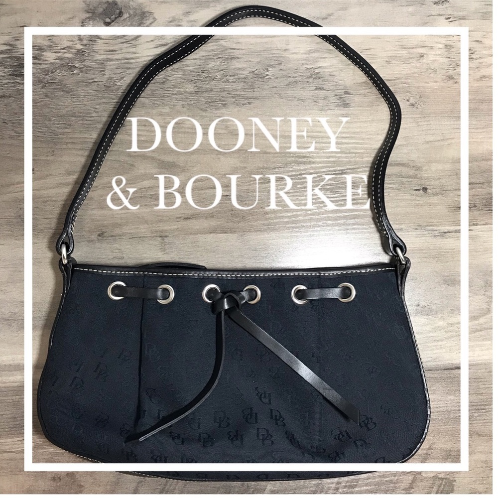 DOONEY & BOURKE - Black Tassel top zip purse